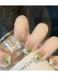 Fashion Mj-213 Milk Green Gradient Love [glue Type] (3 Batches) Plastic Gradient Love Nail Patch