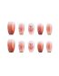 Fashion Mj-203 Peach Oolong [glue Type] (3 Batches) Plastic Gradient Geometric Nail Art Patch