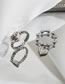 Fashion Expression Alloy Geometric Expression Heart Ring