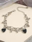Fashion Love-2 Alloy Geometric Chain Heart Bracelet