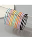 Fashion Color-3 Fabric Geometric Hair Rope Set