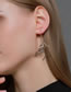 Fashion Silver Alloy Portrait Cutout Line Earrings
