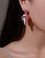 Fashion 14 Ear Clip Asymmetric Red 7587 Resin Cartoon Opera Mask Ear Clip