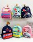 Fashion Section Two Pink Canvas Cartoon Large Capacity Backpack