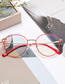 Fashion C2 White/anti-blue Light Resin Round Large Frame Sunglasses