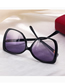 Fashion C2 Bean Paste/red Gradient Gray Pc Square Large Frame Sunglasses