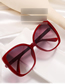 Fashion C9 Khaki/gradient Tea Pc Square Large Frame Sunglasses