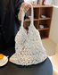 Fashion Khaki Cotton Rope Openwork Woven Shoulder Bag