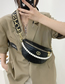 Fashion Black Pu Rhombus Pearl Hand-held Diagonal Chest Bag