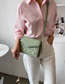 Fashion Light Green Pu Rhombus Flap Flap Crossbody Bag