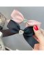 Fashion Pink Bow Ribbon Diamond Heart Bow Hair Clip