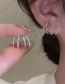 Fashion 4# Alloy Diamond Geometric Stud Earrings