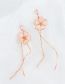 Fashion 2# Alloy Geometric Flower Asymmetric Earrings (one Pair From Batch)