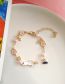 Fashion 4# Alloy Geometric Pearl Chain Cat Bracelet