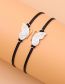 Fashion Silver Alloy Geometric Butterfly Bracelet 2 Pack