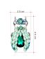 Fashion Green Alloy Geometric Insect Stud Earrings