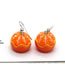 Fashion Orange Earrings Fake Peeling Orange Earrings