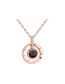 Fashion No Card Gold Alloy Projection Round Necklace