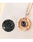 Fashion No Card Gold Alloy Projection Round Necklace