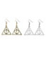 Fashion 0181 Antique Silver Alloy Geometric Triangle Necklace