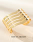 Fashion Hollow Out Alloy Geometric Openwork Multilayer Open Bracelet