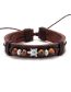 Fashion Brown Leather Braided Bracelet