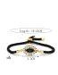 Fashion Cb00264cx Bronze Zirconium Drop Eye Milanese Rope Braided Bracelet