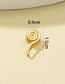 Fashion Gold Alloy Mosquito Coil Double-layer Puncture Nose Clip
