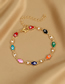 Fashion 2# Alloy Diamond Butterfly Pearl Bracelet