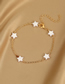 Fashion 11# Alloy Drip Oil Four-leaf Clover Bracelet