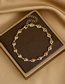 Fashion 6# Alloy Crystal Butterfly Pearl Bracelet