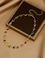 Fashion 6# Brass And Diamond Drip Cherry Necklace