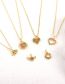 Fashion 5# Copper Gold Plated Zirconium Heart Necklace