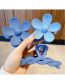 Fashion Grab Clip - Blue (set Of 8) Acrylic Cross Flower Square Grab Clip