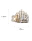 Fashion Gold Color-pearl Rhinestones Alloy Diamond And Pearl Crown Grab Clip