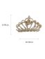 Fashion Grab Clip - Gold Color Rhinestones Alloy Diamond Crown Grabber