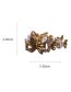 Fashion Grab Clip - Gold (true Gold Plating) Alloy Diamond Butterfly Grip