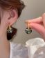 Fashion Ear Buckles - Blue Titanium Drop Glaze Flower Hoop Earrings