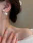 Fashion Gold Alloy Diamond Geometric Pearl Earrings