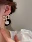 Fashion Gold Pearl Alphabet Stud Earrings