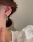 Fashion Ear Buckles - Green Metal Zirconium Geometric Earrings