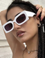Fashion Rose Red Frame Red Tablet Small Square Frame Sunglasses