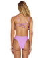 Fashion Purple Solid Color Lace-up Flash Split Swimsuit