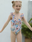 Fashion Color Polyester Print Flash One-piece Swimsuit