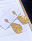 Fashion Gold Color Pearl Crystal Drop Stud Earrings