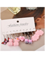 Fashion 3# Acrylic Butterfly Cloud Duck Drip Oil Plaid Heart Earrings Set
