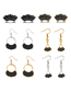 Fashion 6# Alloy Drip Scallop Earrings