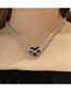 Fashion Silver Color Alloy Geometric Thorns Heart Necklace