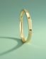 Fashion Gold Copper And Diamond Geometric Bracelet