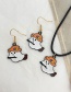 Fashion Color Alloy Drip Oil Halloween Ghost Pu Necklace